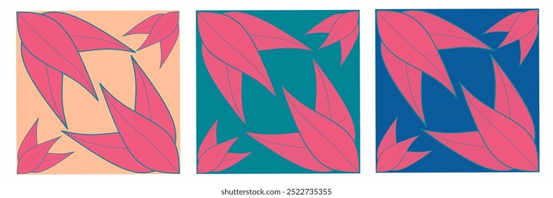 This asset is the set of vector seamless or loopable flowers or leaves pattern with different background , you can use this asset to create clothes pattern,decorating, Wallpaper, etc, editable color