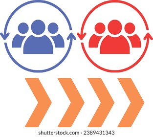 This asset is suitable for business or marketing materials, depicting teamwork, leadership, or collaboration.