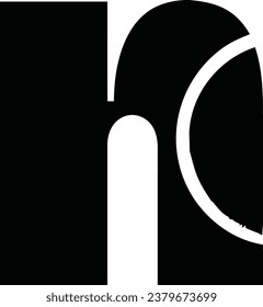 This asset is suitable for graphic designers who are looking for a minimalist black and white image of the letter N to use in various design projects.