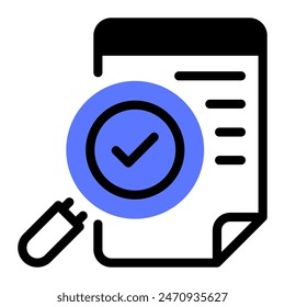 This Auditing icon is suitable for Financial consulting, accounting, economic, etc.
