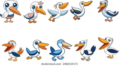 this is an Australian Pelican design ,animal vector design with high quality eps format