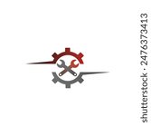 This is an automotive logo vector that is suitable for use as a company symbol or a symbol of a place that operates such as a car repair shop or motorbike repair shop. The automotive logo uses gradien