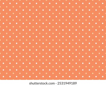 Dies ist ein herbstfarbener (orangefarbener) Punkt (Polka Dot) Hintergrund.