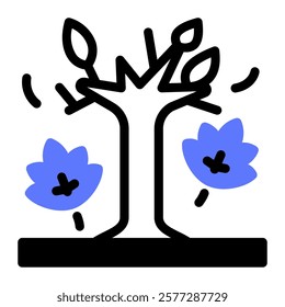 This Autumn icon is suitable for weather, season, meteorology, etc.