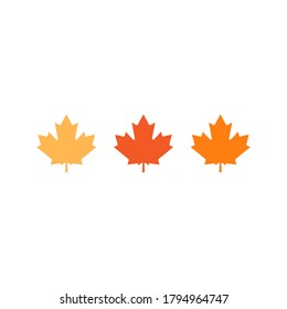 This is an autumn leaves isolated on white background.