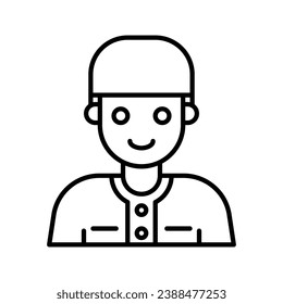 this is a avatar man icon
icon with outline style and pixel perfect
this is one of the icons from the icon sets with Eid al Fitr theme