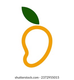This is an avocado logo with a minimalist style, this logo is suitable for businesses or food or drink companies made from avocado