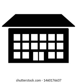 This awesome Black Building Glyph icon for your design and other uses