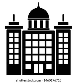 This awesome Black Building Glyph icon for your design and other uses