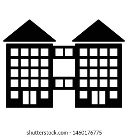 This awesome Black Building Glyph icon for your design and other uses
