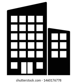 This awesome Black Building Glyph icon for your design and other uses