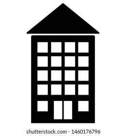 This awesome Black Building Glyph icon for your design and other uses
