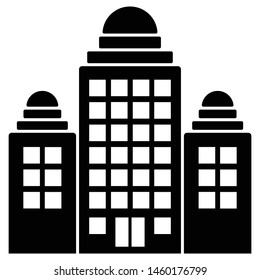 This awesome Black Building Glyph icon for your design and other uses