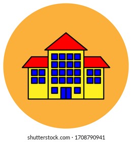 Dieses fantastische Gebäudesymbol für Ihr Design und andere Verwendungszwecke
