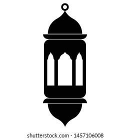 This awesome Ramadan Lantern Black Glyph Icon for your design and other use