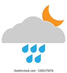 This awesome weather icon flat style for web design 