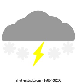 Este impresionante icono del tiempo estilo plano para el diseño web
