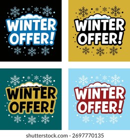  This is a awesome winter offer design. It is a vector art.
