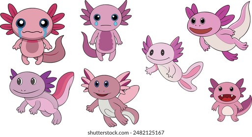 This is a Axolotl design ,animal vector deisgn with eps format