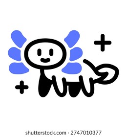 This Axolotl icon is suitable for animals and pets.