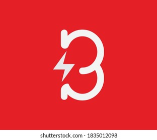This is a B letter.Where we attached a Electric symbol.Now it's a re a creative power B.