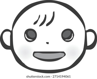 Este es un icono de cara de bebé con varias expresiones faciales.