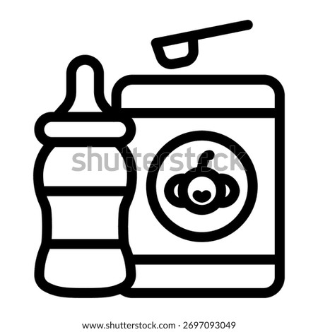 This Baby Formula icon is suitable for use in Supermarket.