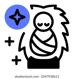 This Baby Jesus icon is suitable for Christmas the Birth of Jesus Christ.