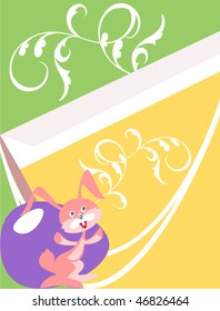 This is the background for commercial Easter discounts