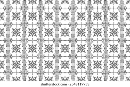 This is a Background design with black and white geometric motif. Can be used for wall paper, folder cover, textile, clothing, books or anything.