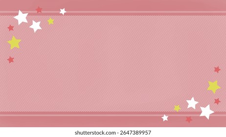 This background frame illustration is decorated with a star motif.