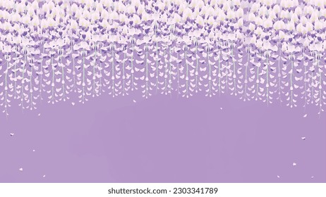 Dies ist eine Hintergrundbild, die eine Wisteria trellis darstellt.