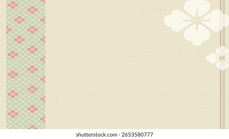 Esta é uma ilustração de quadro de fundo de um padrão de flor de diamante.