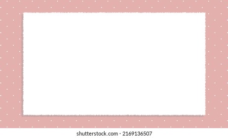 This is a background frame illustration with paper on a simple pastel dotted background.
