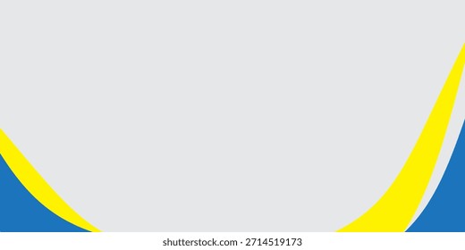 Este fondo tiene un diseño minimalista con curvas azul marino y amarillo brillante en la parte inferior, y un gradiente suave de blanco a crema en la parte superior. La estética es limpia y elegante.
