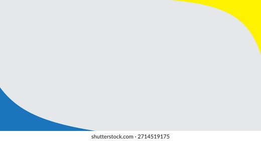 Este fondo tiene un diseño minimalista con curvas azul marino y amarillo brillante en la parte inferior, y un gradiente suave de blanco a crema en la parte superior. La estética es limpia y elegante.