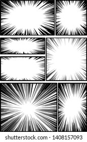 This is a background illustration of a cartoon frame with a strong flash background.