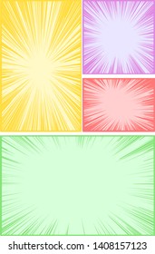 This is a background illustration of a cartoon frame with a strong flash background.