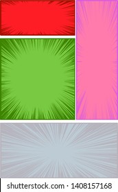 This is a background illustration of a cartoon frame with a strong flash background.