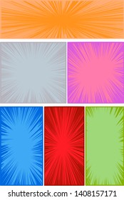 This is a background illustration of a cartoon frame with a strong flash background.