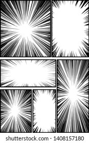 This is a background illustration of a cartoon frame with a strong flash background.