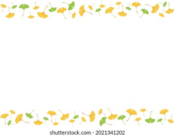 This is a background illustration of a fallen ginkgo leaf.