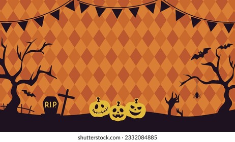 This is a background illustration of Happy Halloween.
