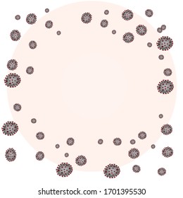 Dies ist das Hintergrundbild der Coronavirus-Ausbreitung, des Ausbruchs von Coronavirus, der Übertragungskonzepte von Coronavirus.