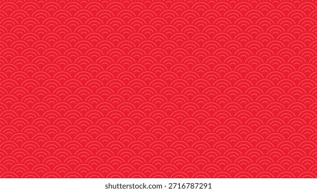 Este es un fondo para carteles, tarjetas o cualquier cosa relacionada con las celebraciones del Año Nuevo chino. Tiene una textura con un color rojo dominante.