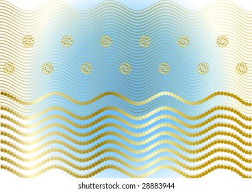 This is a background with texture of the silk transparent lace  gold