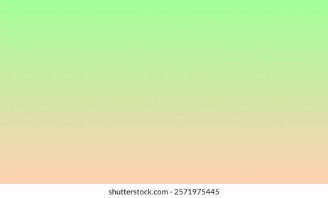 This background transitions from soft green to a delicate peach tone, creating a calming and refreshing gradient. It evokes feelings of nature and serenity.