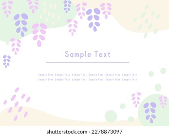 This is the background of wisteria flowers.
It is a cute Japanese style background.