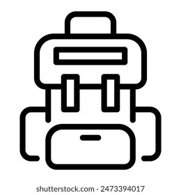 This Backpack icon is suitable for digital nomad, freelancer, working at home, etc.