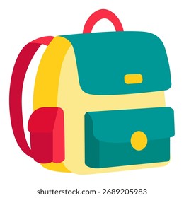 Esta ilustração de mochila é adequada para viagens ao redor do mundo.